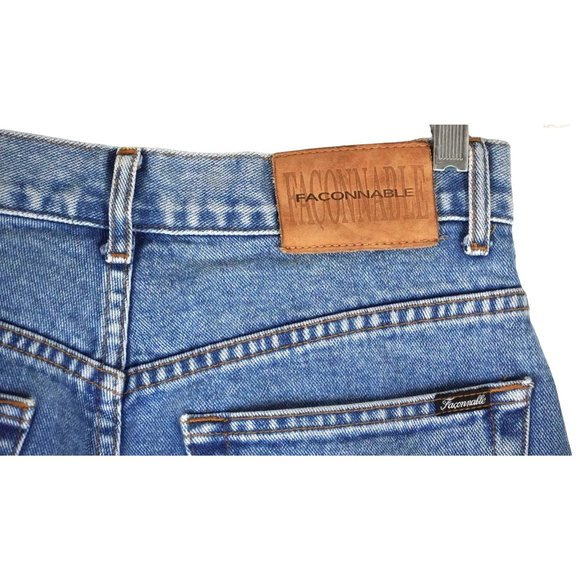 Vintage Faconnable Jeans High Waisted Mom Jeans Blue Denim Womens Size 10 L - Picture 13 of 15